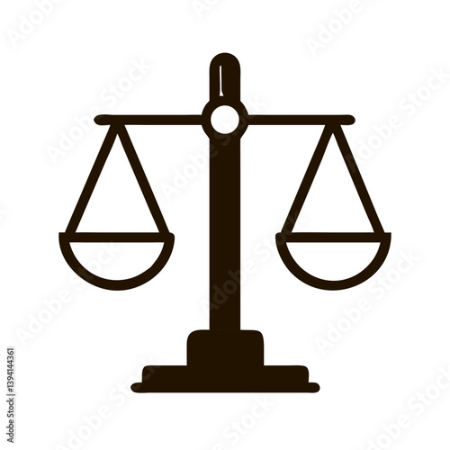 Balance Scale Legal Justice Icon Design