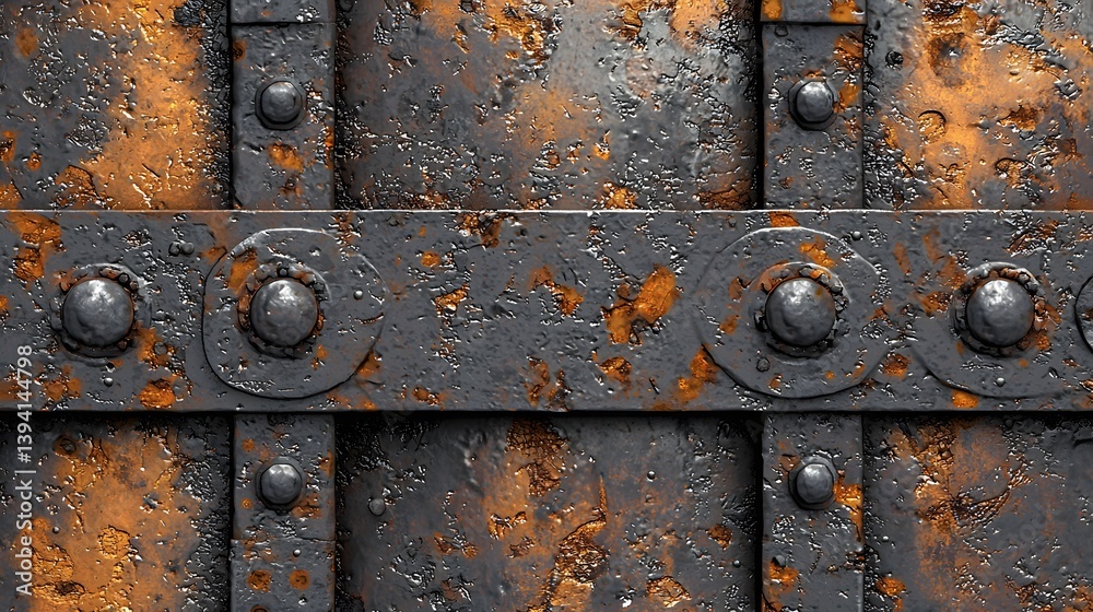 73. Seamless dark metal background with oxidized crust and corrosion details 73. Seamless dark metal background with oxidized crust and corrosion details