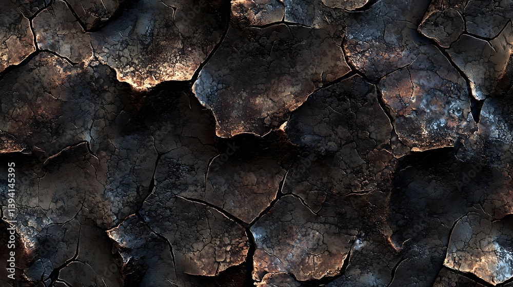 Fototapeta premium 78. Rust-heavy metal texture in seamless repeat with flaking oxidized coating