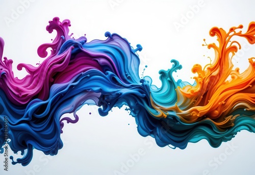 Bold and vibrant swirls of color create dynamic visual energy in abstract art