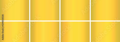 gold gradient,A set of metallic glossy gradients, The texture of a smooth metal surface. A collection of gold metallic gradients, shiny gold gradients , gradient pack ,Vector illustration,vector 10eps
