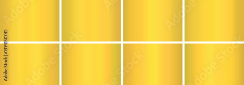gold gradient,A set of metallic glossy gradients, The texture of a smooth metal surface. A collection of gold metallic gradients, shiny gold gradients , gradient pack ,Vector illustration,vector 10eps