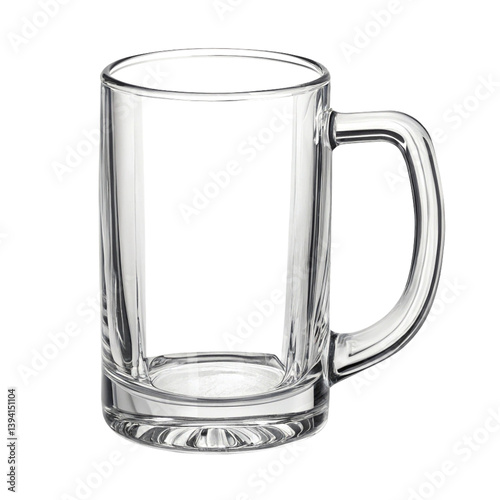empty beer mug isolated