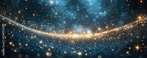 Cosmic glitter field of light photo