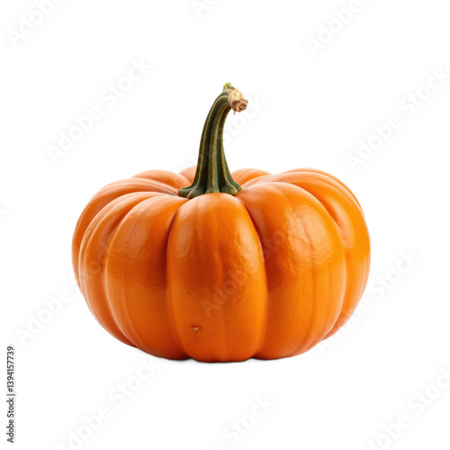Wallpaper Mural A vibrant orange pumpkin with a green stem, perfect for autumn decorations. Torontodigital.ca