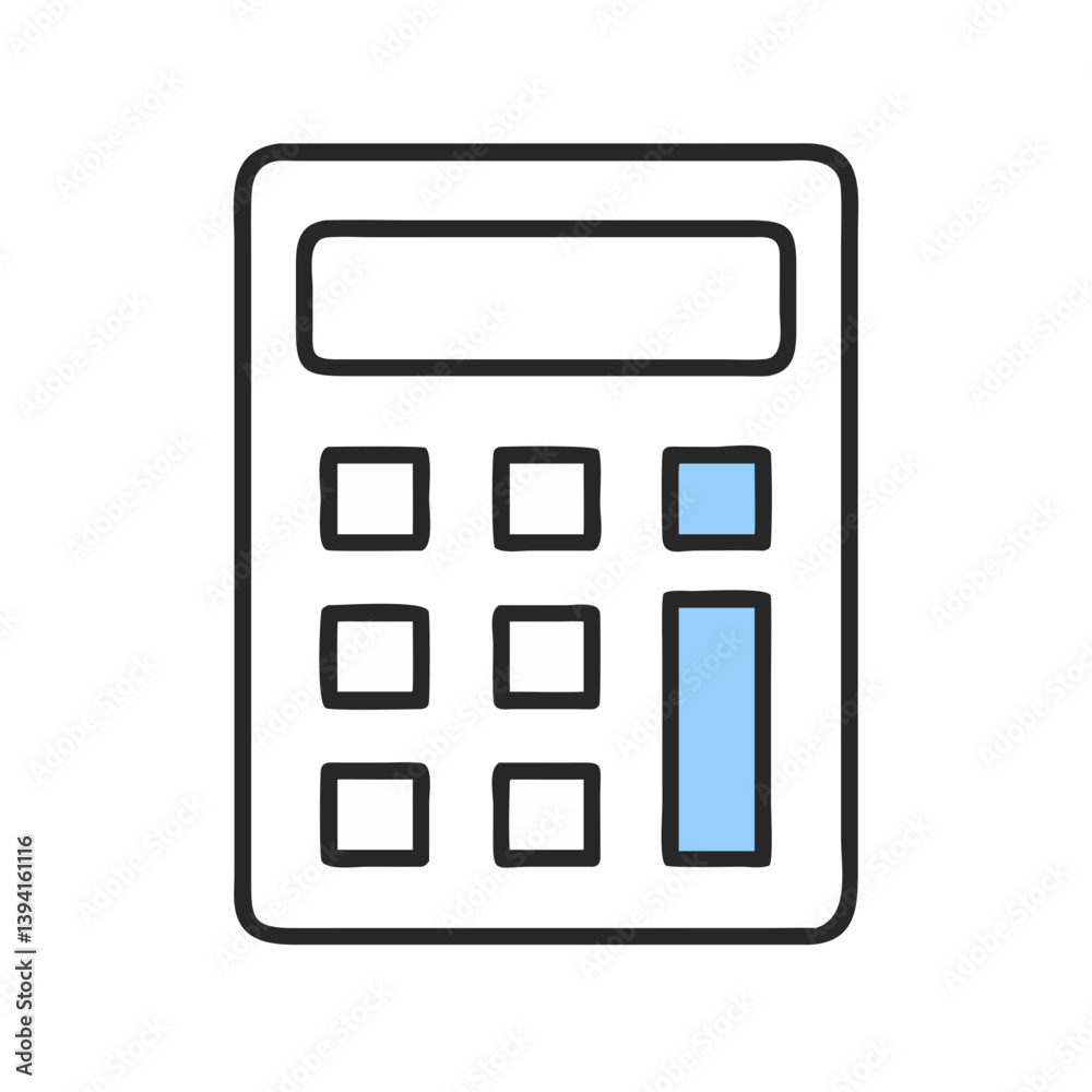Basic Calculator Financial Tool Icon Design Basic Calculator Financial Tool Icon Design