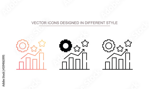 Evolution icon design with white background stock illustration