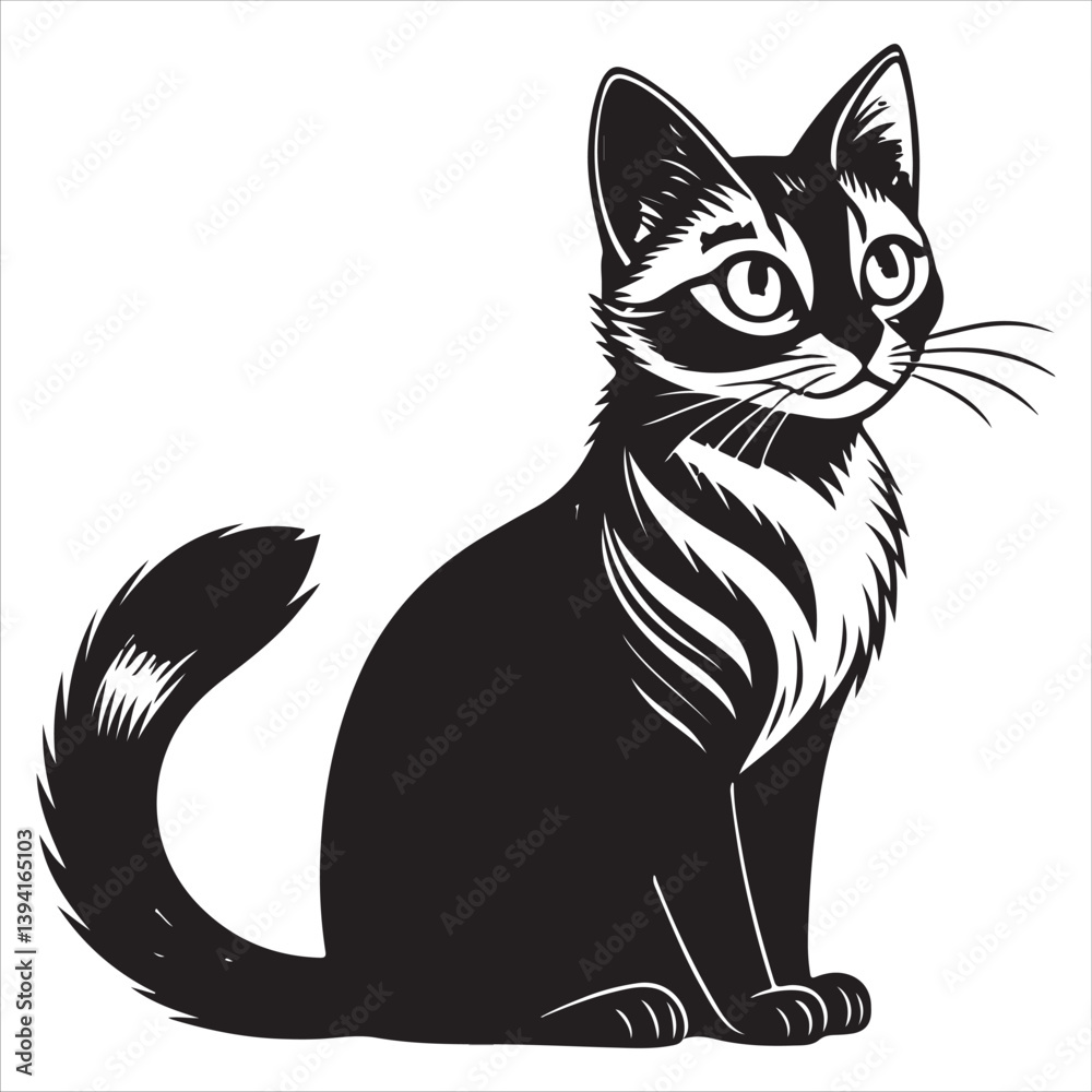 Obraz premium Cat Vector 