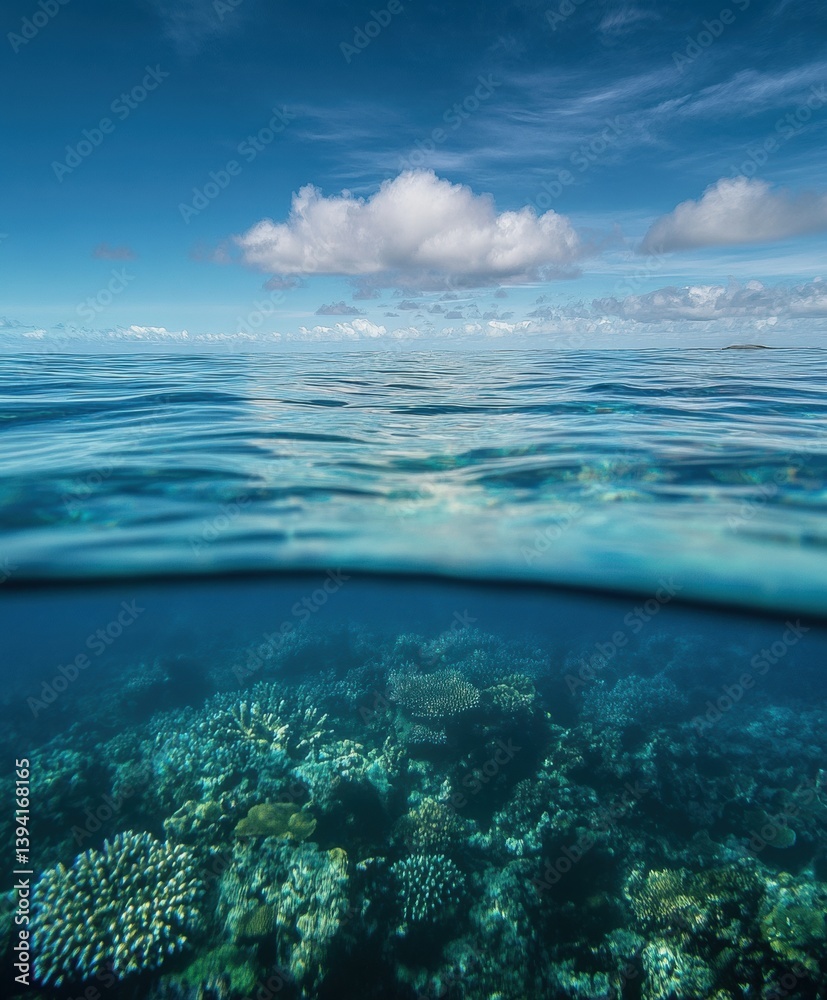 Fototapeta premium blue sky and sea