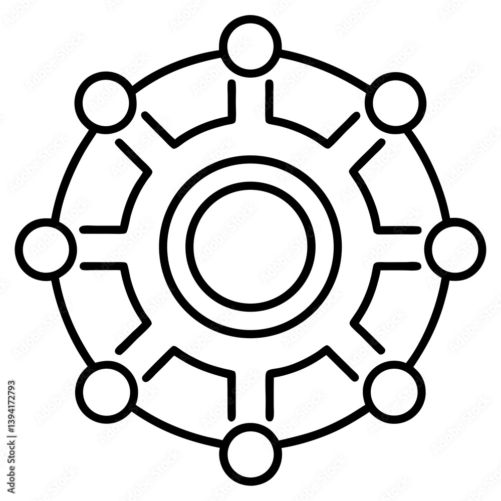 Network Settings Gear Premium modern thin line Icon Image, Stock Photo, and Vector Network Settings Gear Premium modern thin line Icon Image, Stock Photo, and Vector