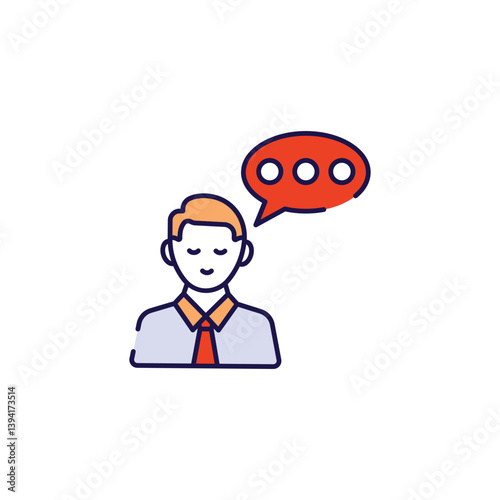 Business Trailblazer icon design with white background stock illustration