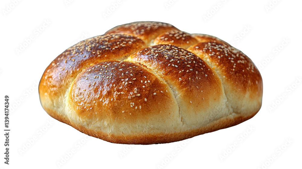 Golden Sesame Loaf: A beautifully baked, golden loaf dusted with sesame seeds, perfect for breakfast or a midday snack, presenting a symphony of textures and tastes. Golden Sesame Loaf: A beautifully baked, golden loaf dusted with sesame seeds, perfect for breakfast or a midday snack, presenting a symphony of textures and tastes.