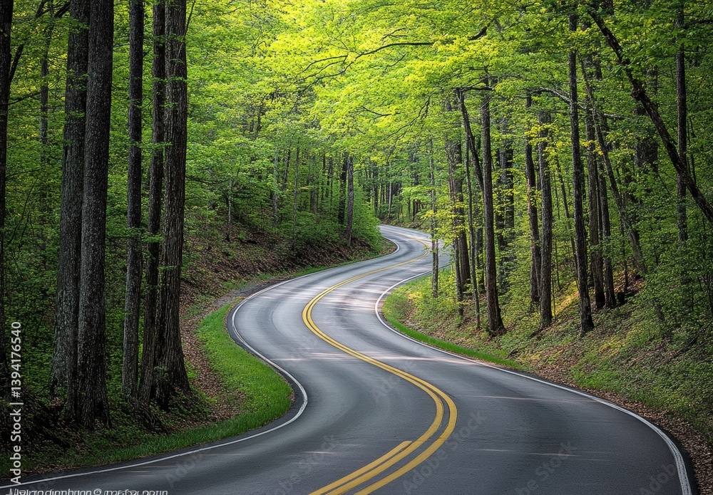 road in the forest