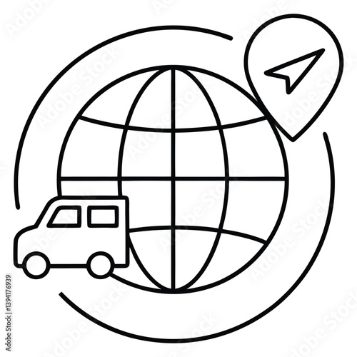 Obraz na płótnie transportation flat icon vector illustration w salonie