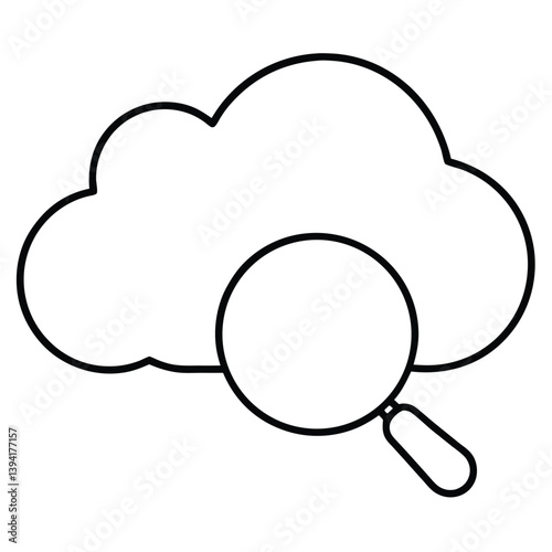 Obraz na płótnie cloud computing concept w salonie