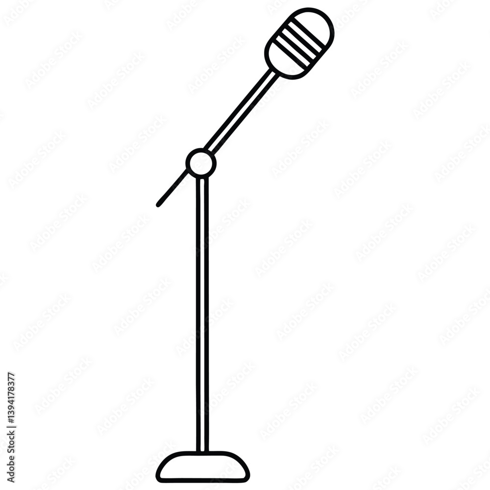 microphone isolated on white background