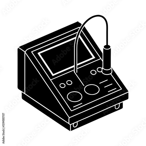 Impedance Analyzer silhouette vector