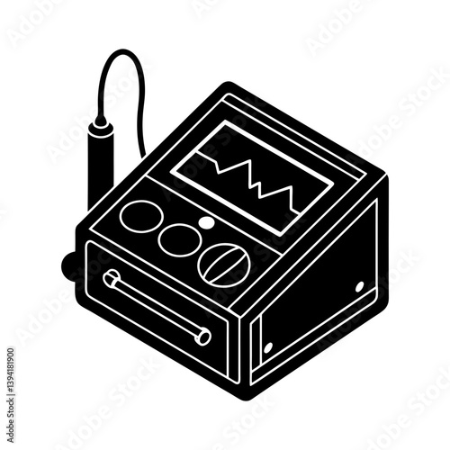 Impedance Analyzer silhouette vector