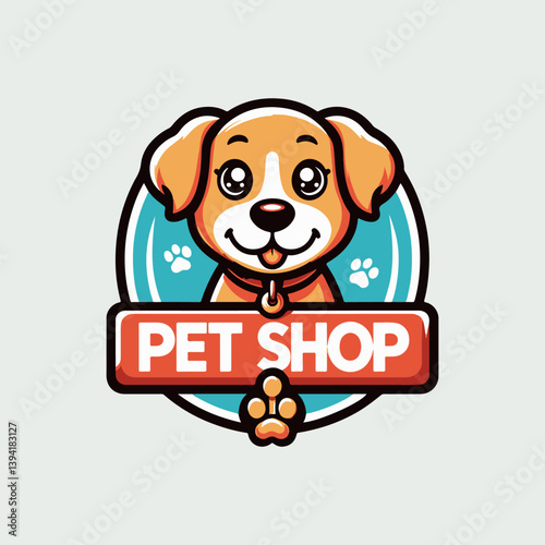pet shop logo vector 
