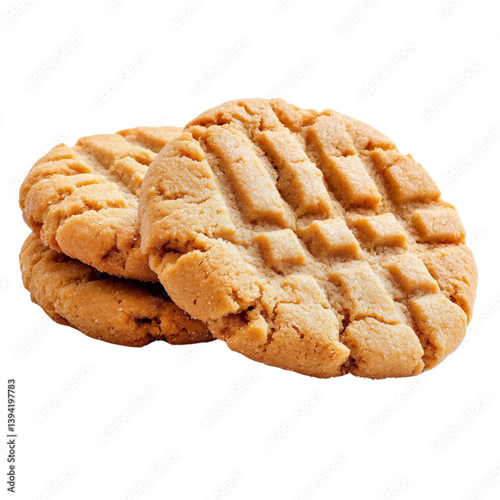 Peanut Butter Cookies, cut out, isolated on transparent background Peanut Butter Cookies, cut out, isolated on transparent background