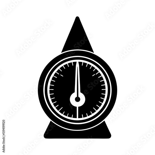 Hygrometer silhouette vector