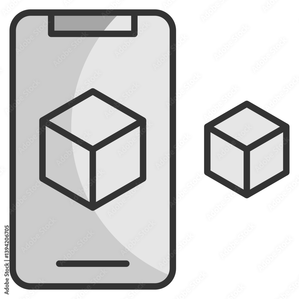 Digital Twins Icon Element For Design Digital Twins Icon Element For Design