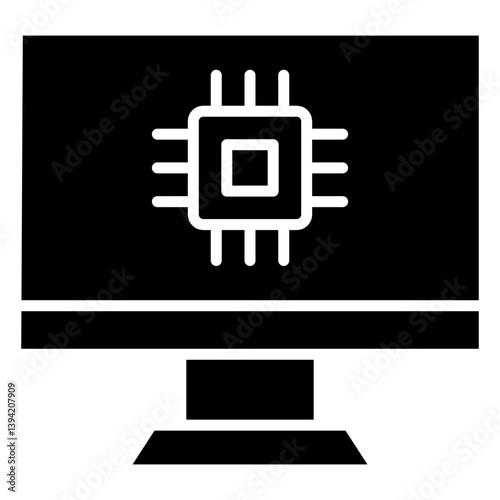Machine Learning Icon Element For Design