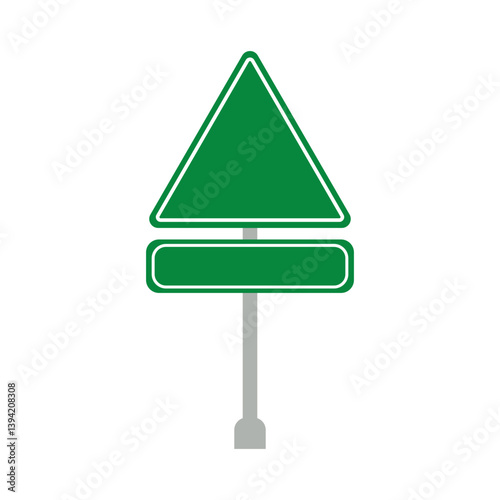 Green Road Sign Board Icon, Simple Icon Vector Design, best used for presentation, application, web and banner
