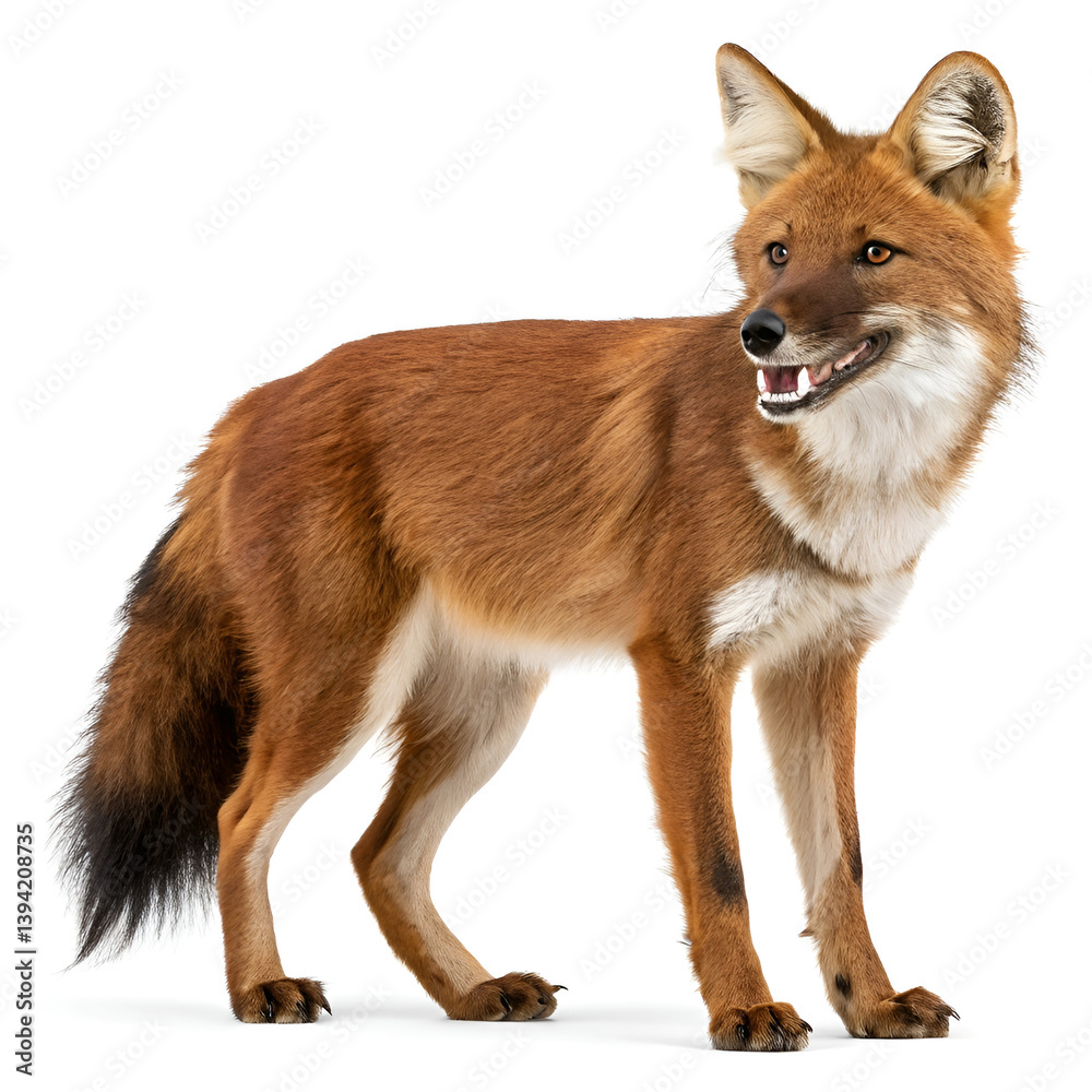 Obraz premium fox in front of white background