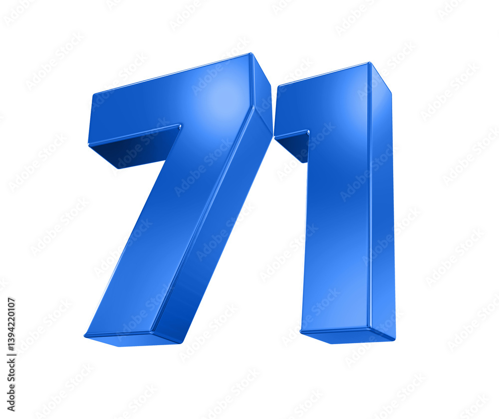 Blue Number 71