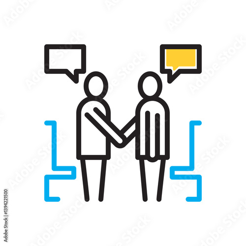 Multi color icon for negotiate