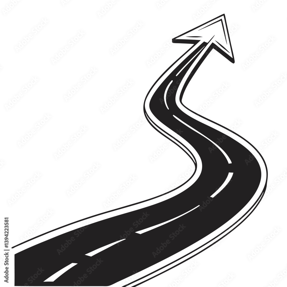 road with arrow road with arrow
