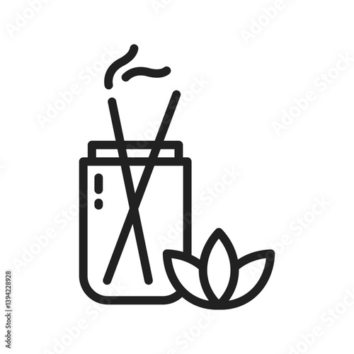 Joss Sticks icon vector image. Suitable for mobile apps, web apps and print media.