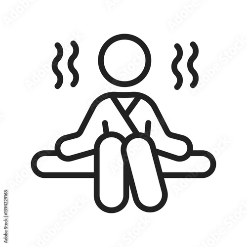 Steam Room icon vector image. Suitable for mobile apps, web apps and print media.