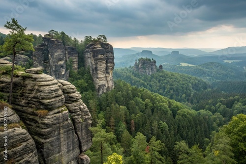 Saxon Switzerland mountain landscapes Germany