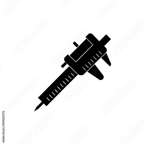 Digital Caliper silhouette vector