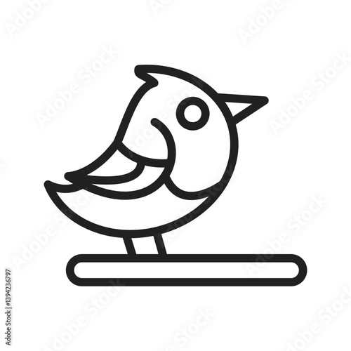 Pet Bird icon vector image. Suitable for mobile apps, web apps and print media.