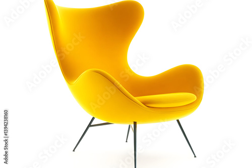 Modern Yellow Chair Design: Elegant & Cozy