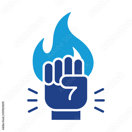Spirit Blue Icon Vector Illustration.