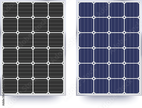 Solar panel 2 style. Solar energy pattern texture.