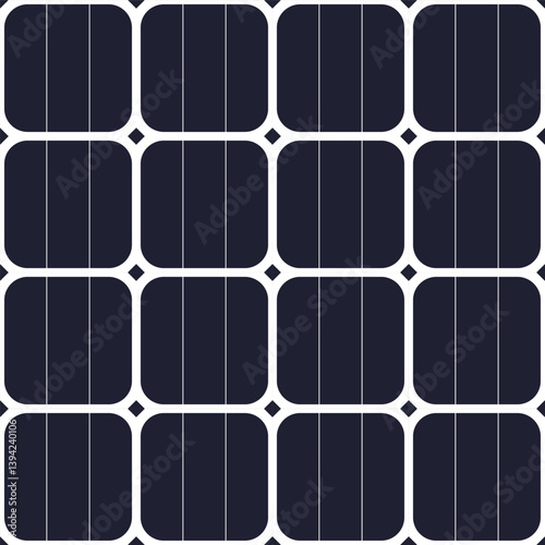 Solar panel pattern seamless.