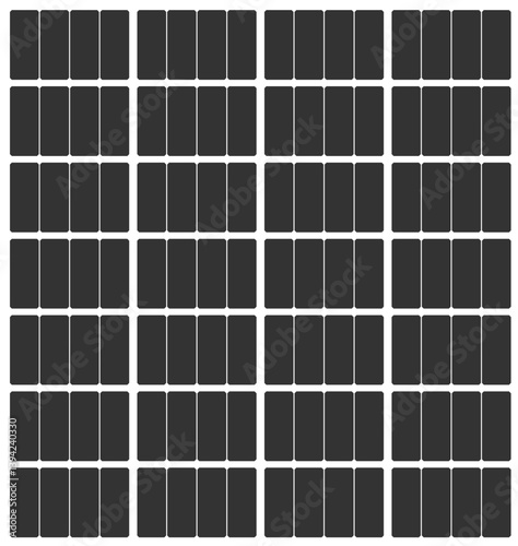 Seamless pattern solar panel texture.