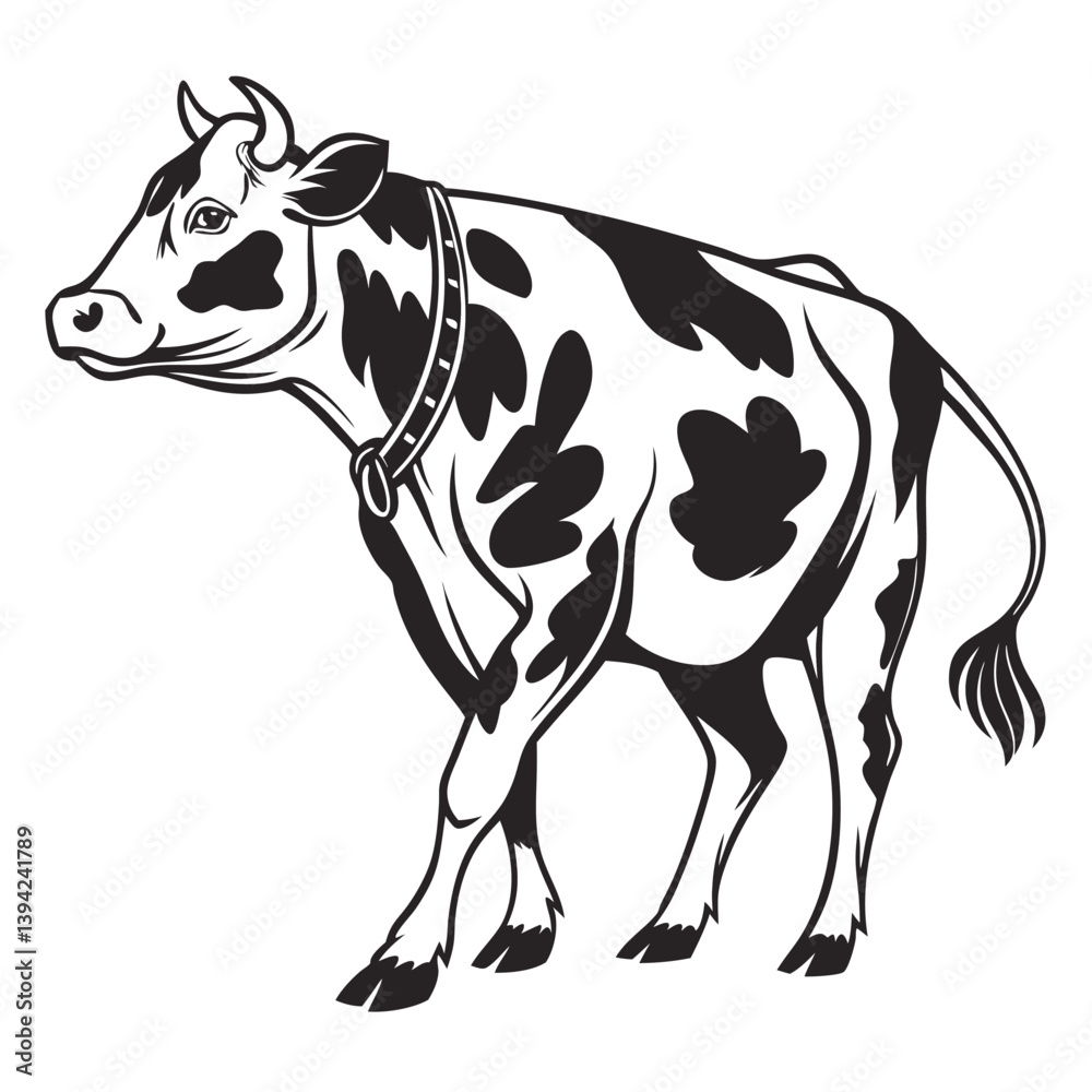 Fototapeta premium cow vector illustration