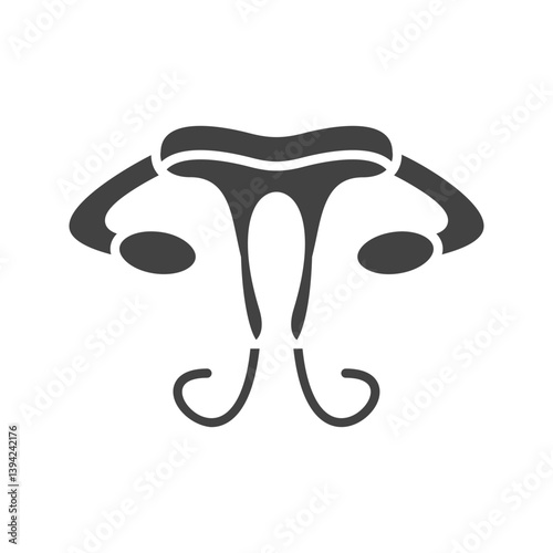 Female Reproductive System icon vector image. Suitable for mobile apps, web apps and print media.