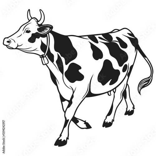cow on white