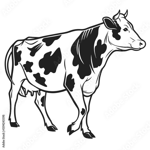 cow cartoon isolated