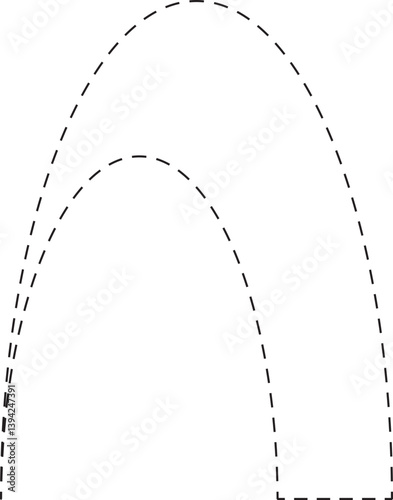 arch tracing shape outline