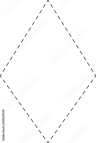 dimond tracing shape outline