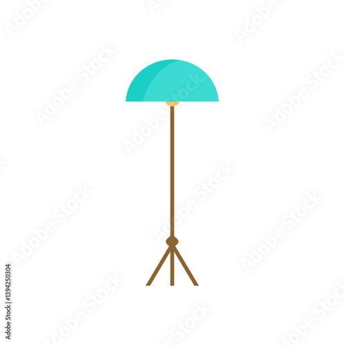 Classic Floor Lamp. Design element for Loft, Living Room, Bedroom, Study Room and Office.