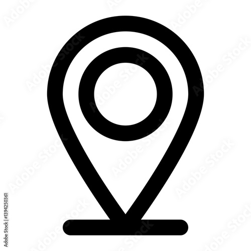 Location pin line icon